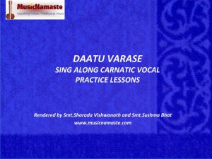 Lesson 5 – Learn Daatu Varase Online