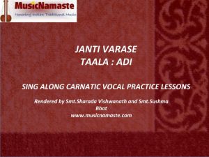 Lesson 2 – Learn Janti Varase Online