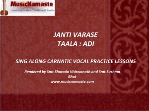 Lesson 2 – Learn Janti Varase Online